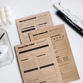 Planner Writing Pad